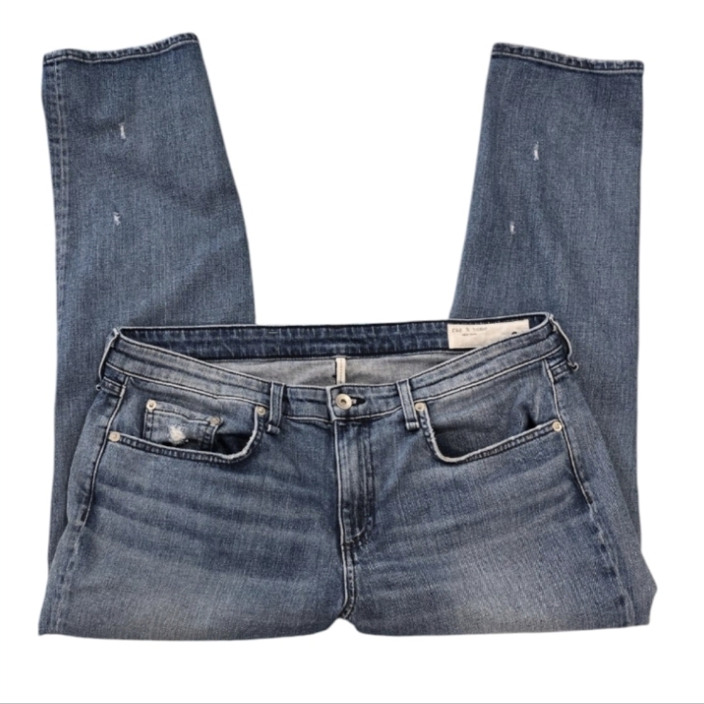 rag and bone Dre Low-Rise Slim Boyfriend Jeans. Size 31
